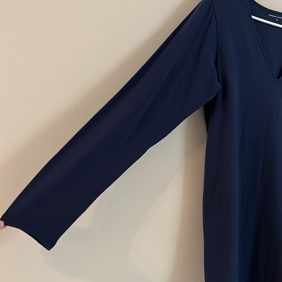 NWT Universal Standard Iconic Long Sleeve V Neck Geneva Dress Navy - Picture 9 of 11